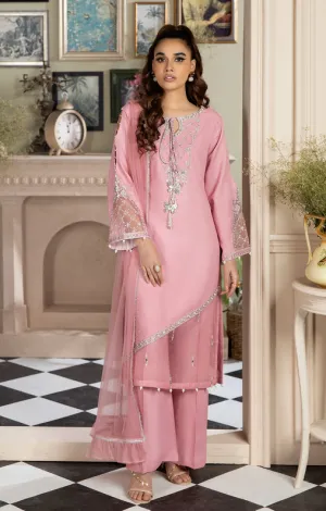 3PC CREPE EMBROIDERED DRESS BY AIN 04