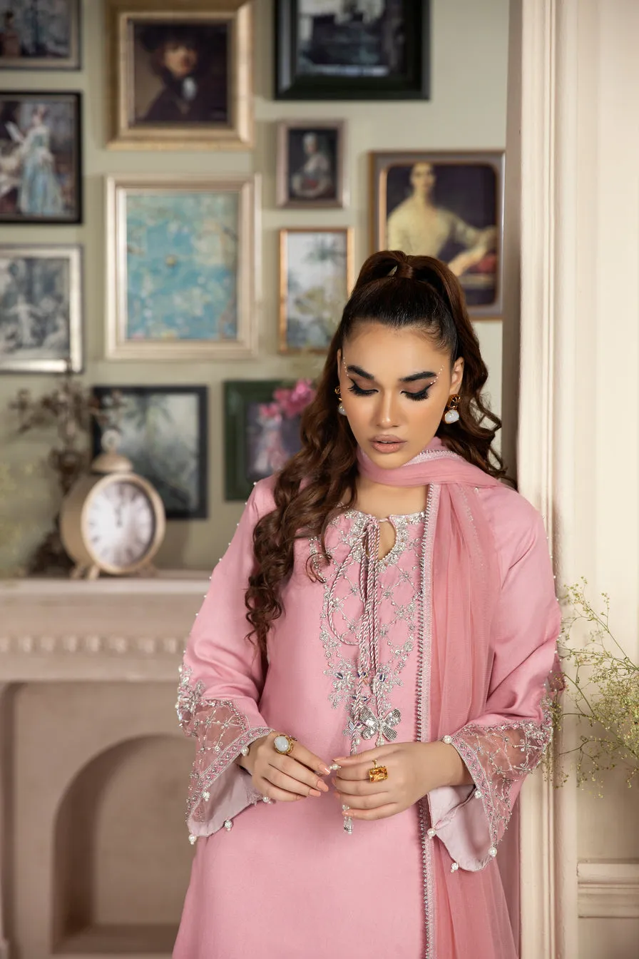 3PC CREPE EMBROIDERED DRESS BY AIN 04