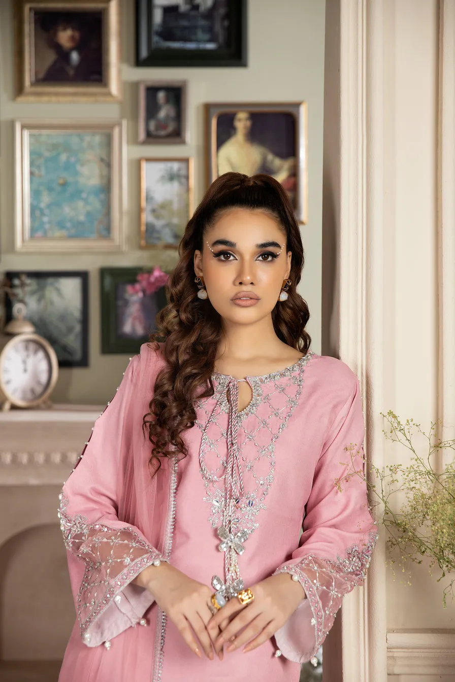 3PC CREPE EMBROIDERED DRESS BY AIN 04