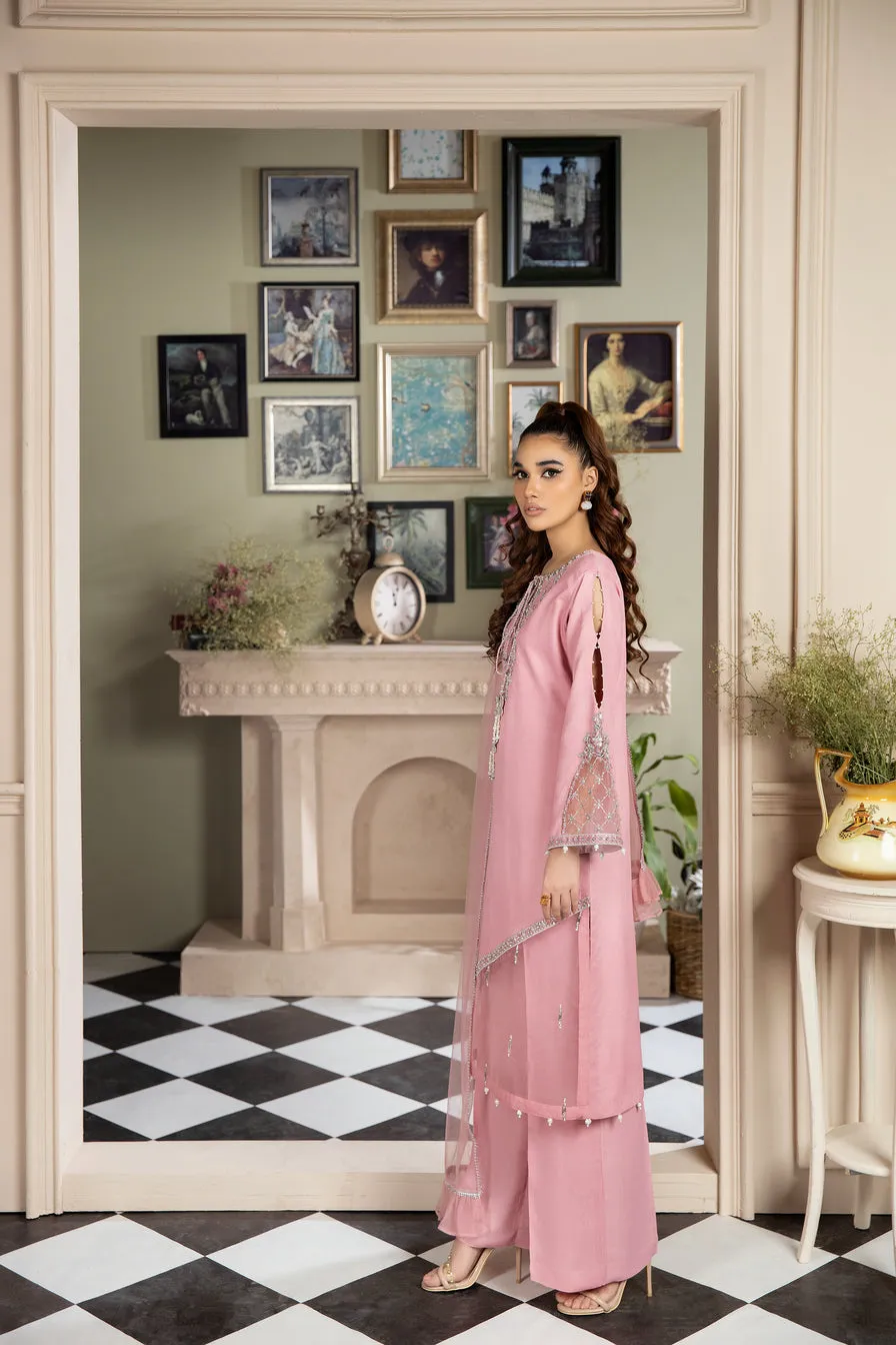 3PC CREPE EMBROIDERED DRESS BY AIN 04