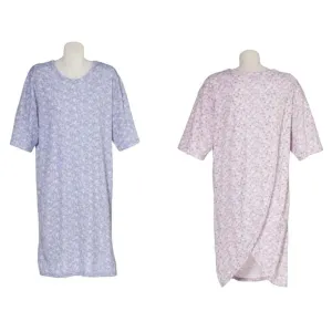Adaptive Short Sleeved Nightie Petal Back Clothing