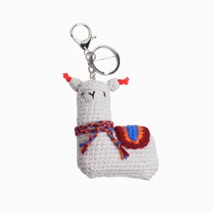 Alpaca Crochet Keychain