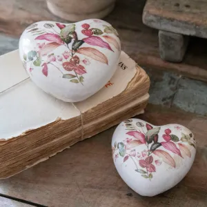 Flower Patterned Heart - 2 Sizes