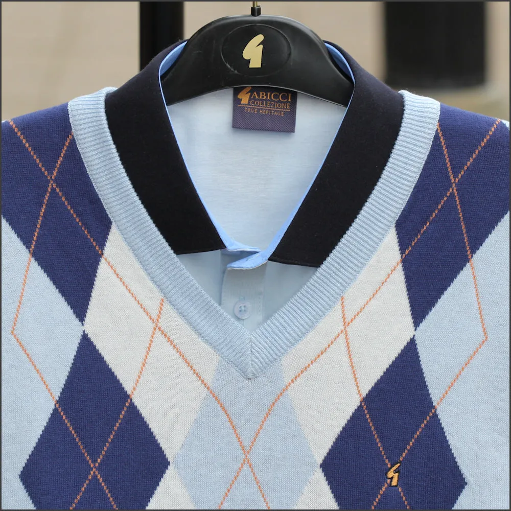 Gabicci M05 Skylight Patterned V Neck<>