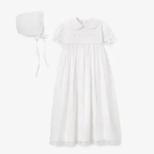 Girls Gown & Bonnet Christening Gift Set