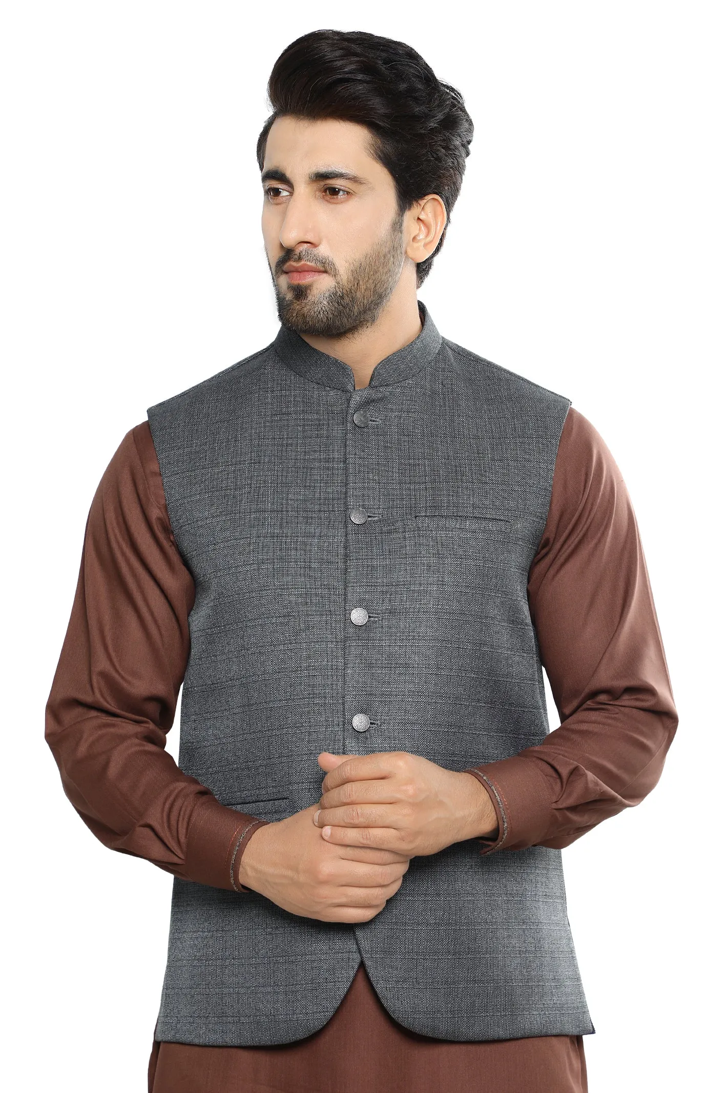 Grey Woolen Waistcoat