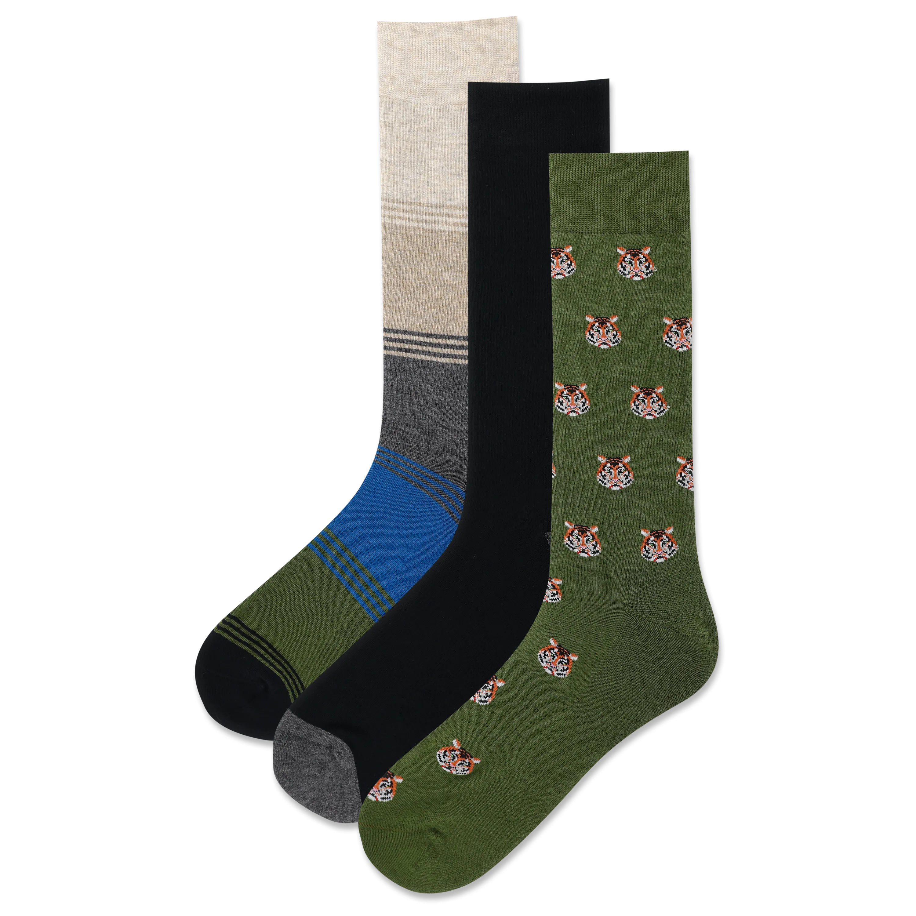 HOTSOX Men's Tigers Sock 3 Pair Pack
