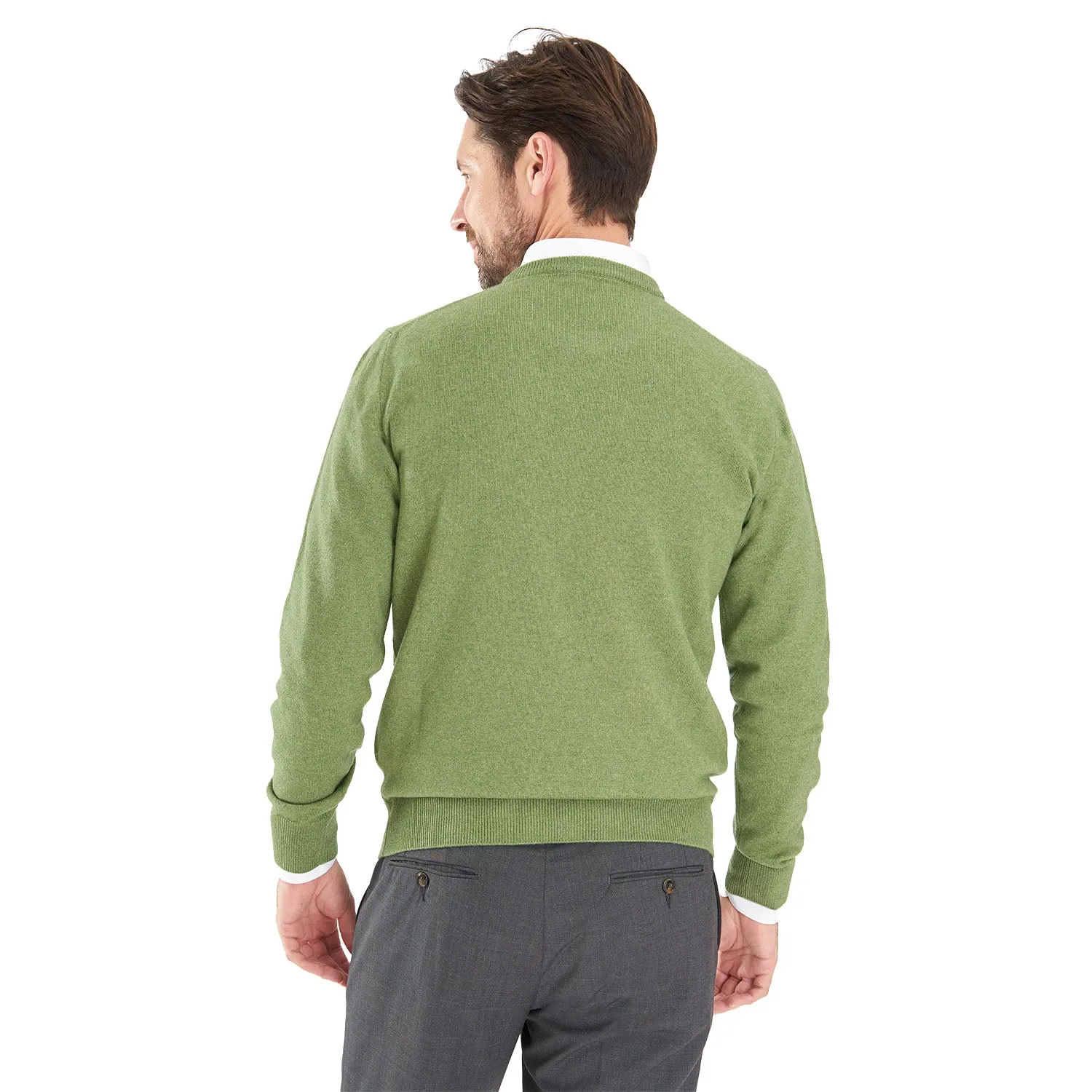 LIGHT GREEN CREWNECK SWEATER
