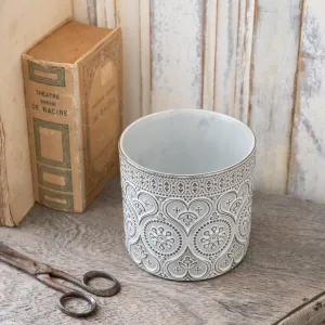 Patterned Ceramic Plant Pot