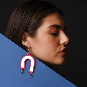 Pink Mirror Earring